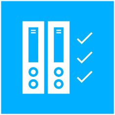 Computer Server icon on a blue background N4