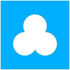 Venn Diagram icon on a blue background N6