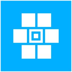 Wall icon on a blue background N9
