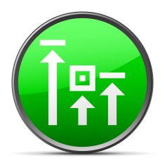 Logistics icon on a round button N71
