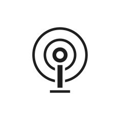 Antenna icon on a white background