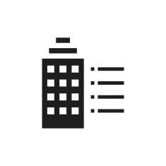 Office Building icon on a white background N61