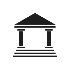 Bank icon on a white background N67