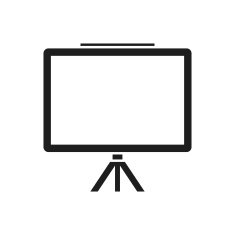 Presentation icon on a white background N22