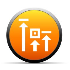 Logistics icon on a round button N72