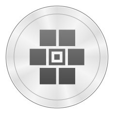 Wall icon on a round button N65
