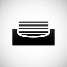 Inbox icon on a white background N2