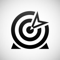 Target icon on a white background N61