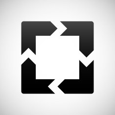 Chevron Chart icon on a white background N62
