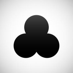 Venn Diagram icon on a white background N33