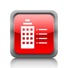 Office Building icon on a square button N40