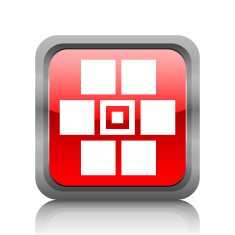 Wall icon on a square button N29