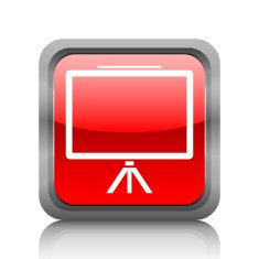 Presentation icon on a square button N15