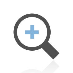 Magnifying Glass icon on a white background N3