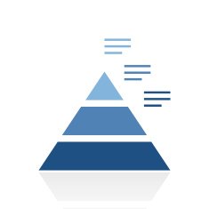 Pyramid icon on a white background N29