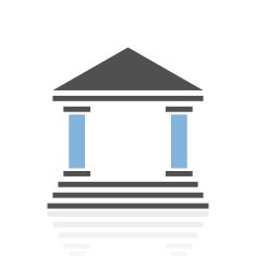 Bank icon on a white background N69
