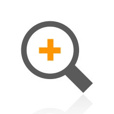Magnifying Glass icon on a white background N4
