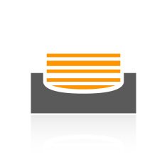 Inbox icon on a white background N4