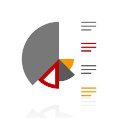 Coxcomb Chart icon on a white background N43