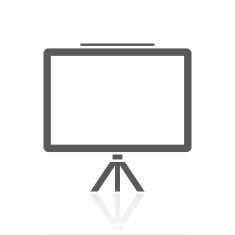 Presentation icon on a white background N24