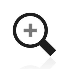 Magnifying Glass icon on a white background N5