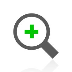Magnifying Glass icon on a white background N6