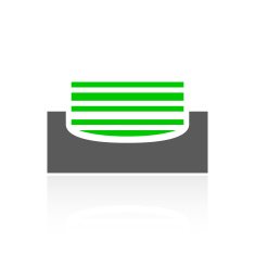 Inbox icon on a white background N6