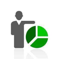 Businessman icon on a white background N141