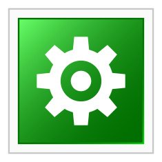 Gear icon on a square button N4