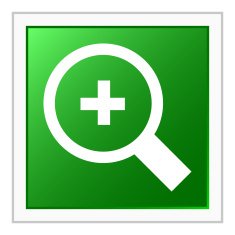 Magnifying Glass icon on a square button N4