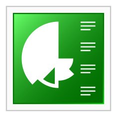Coxcomb Chart icon on a square button N26