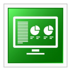 Computer icon on a square button N20