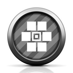 Wall icon on a round button N67