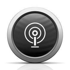 Antenna icon on a round button N7