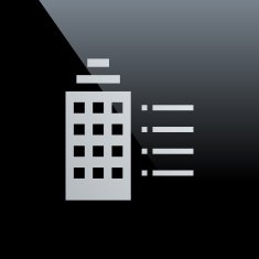 Office Building icon on a black background N21