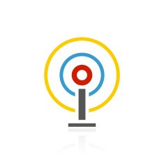 Antenna icon on a white background N7