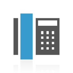 Phone icon on a white background N7