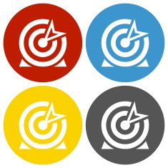 Target icon on circle buttons N18