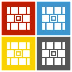Wall icon on square buttons N15
