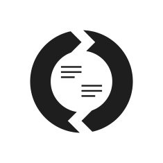 Chevron Chart icon on a white background N68