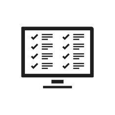 Computer icon on a white background N30
