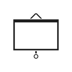 Presentation icon on a white background N27