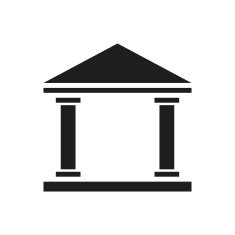 Bank icon on a white background N74