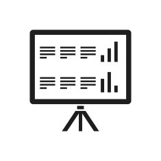 Presentation icon on a white background N28