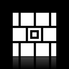 Wall icon on a black background N15