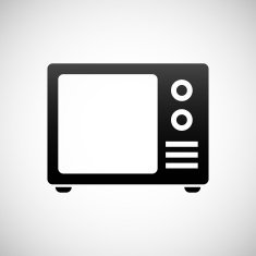 Television Set icon on a white background N16