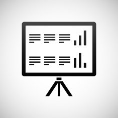 Presentation icon on a white background N30
