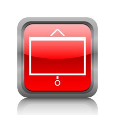 Presentation icon on a square button N20