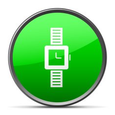 Wristwatch icon on a round button N13