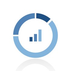 Donut Chart icon on a white background N65